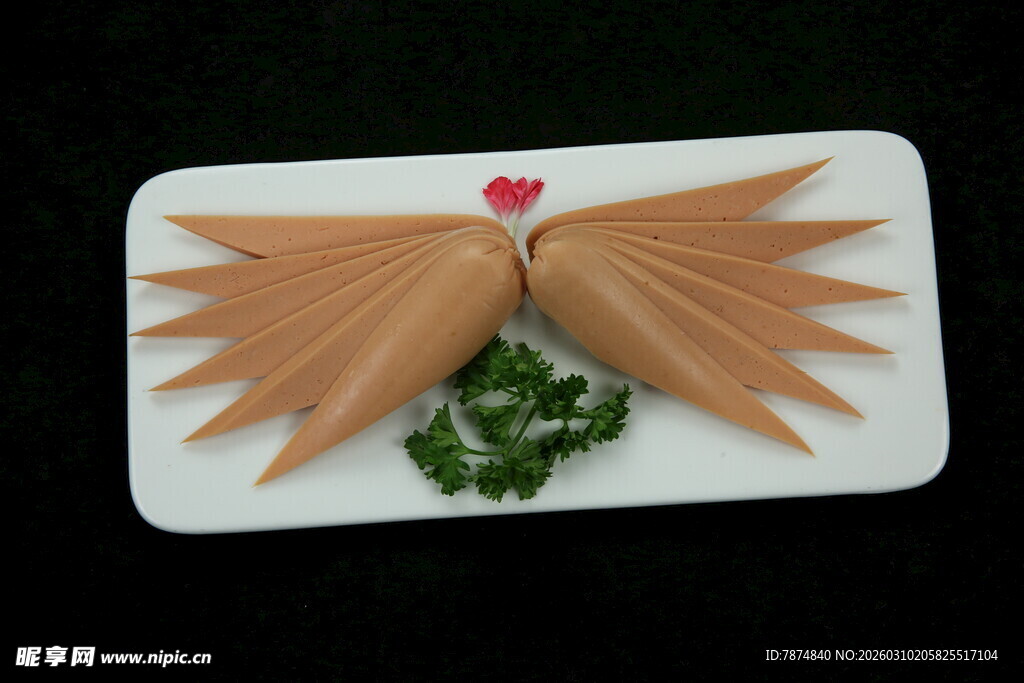 创意鸡翅摆盘造型