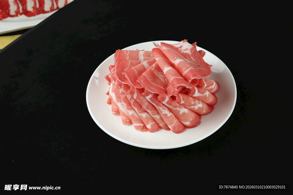 新鲜羊肉卷 美味涮火锅