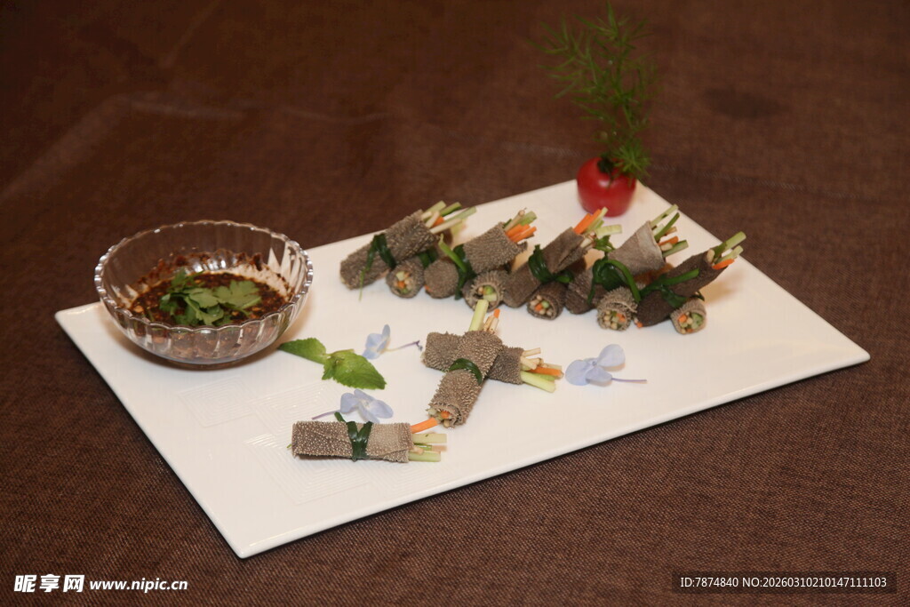 精致创意寿司摆盘料理