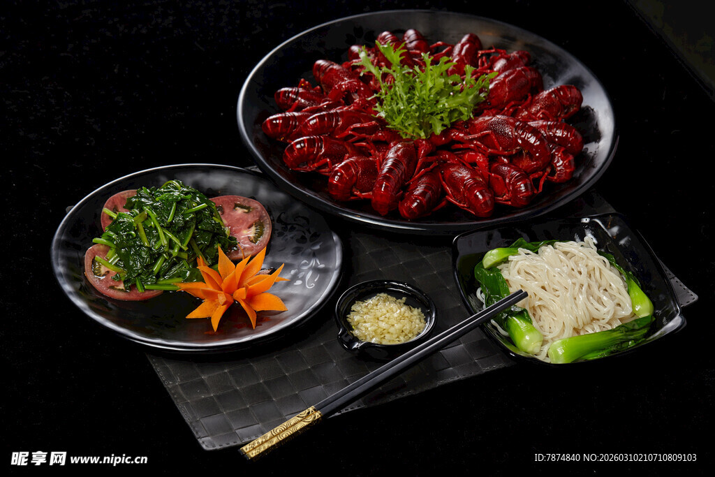 美味小龙虾套餐美食展示