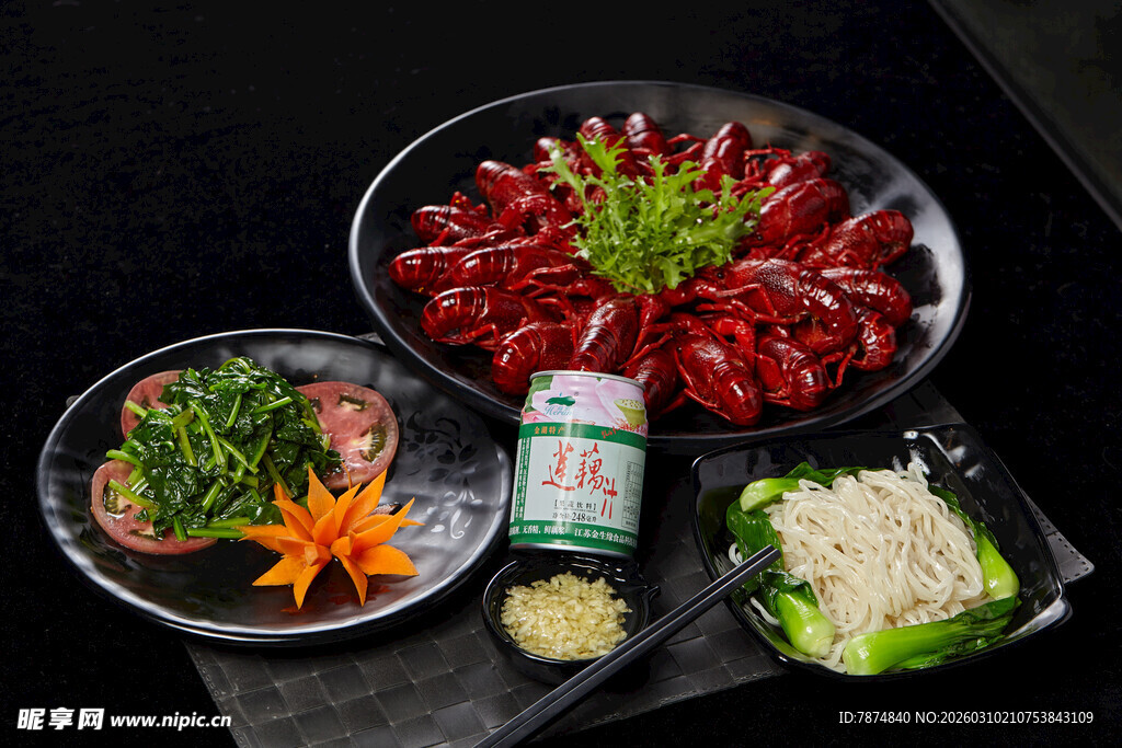 丰盛火锅食材拼盘