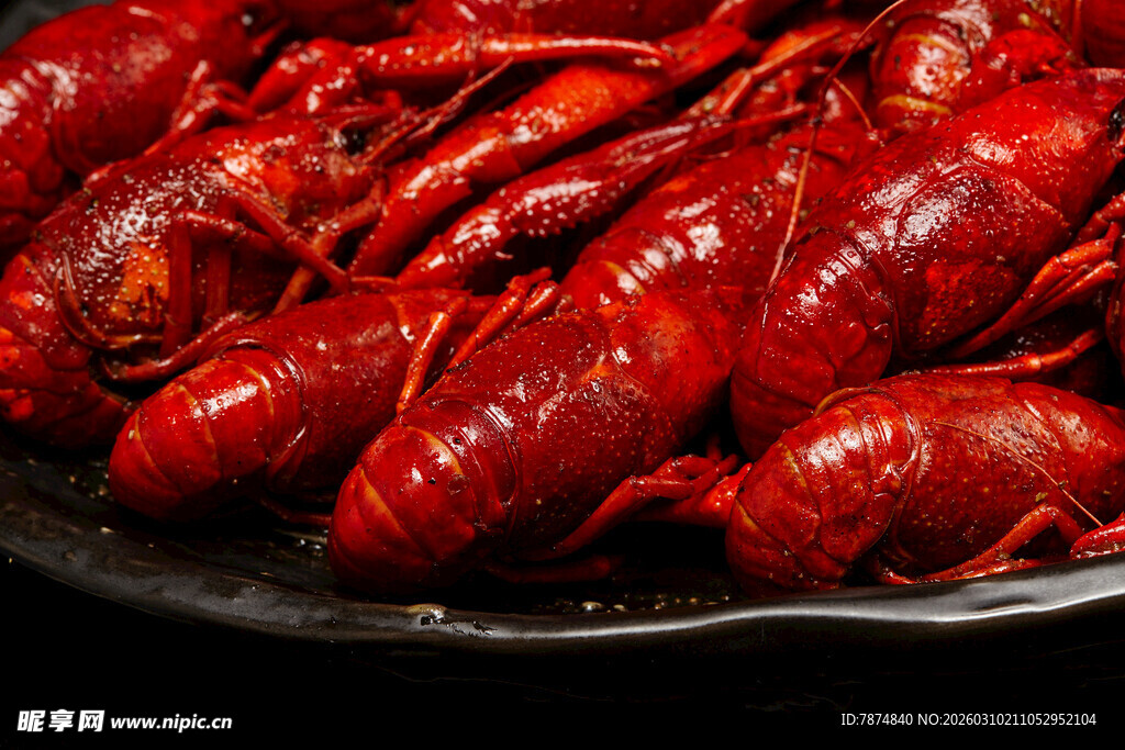 美味诱人的麻辣小龙虾