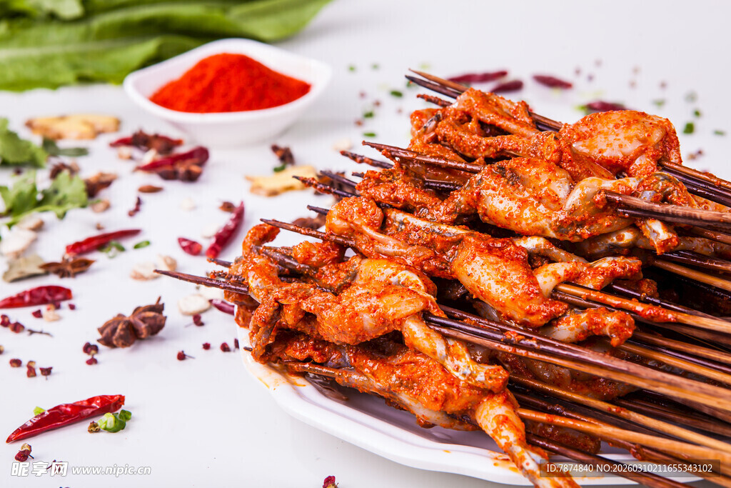 美味烤串 散发诱人香气