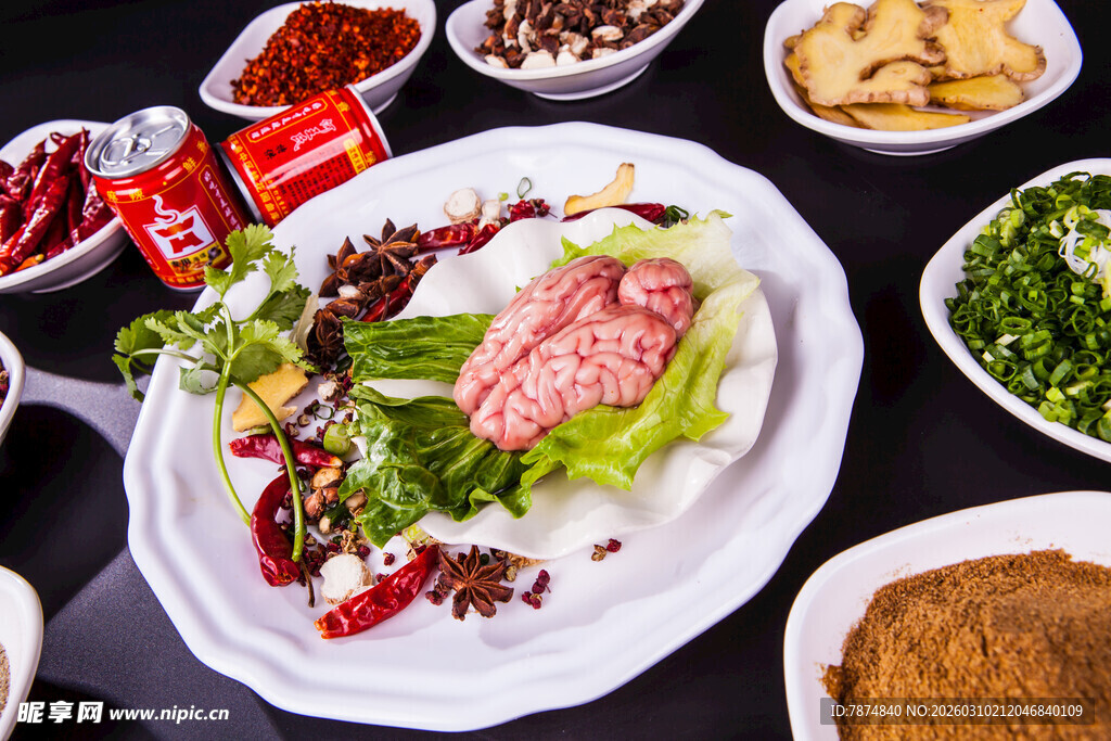 丰盛火锅食材拼盘