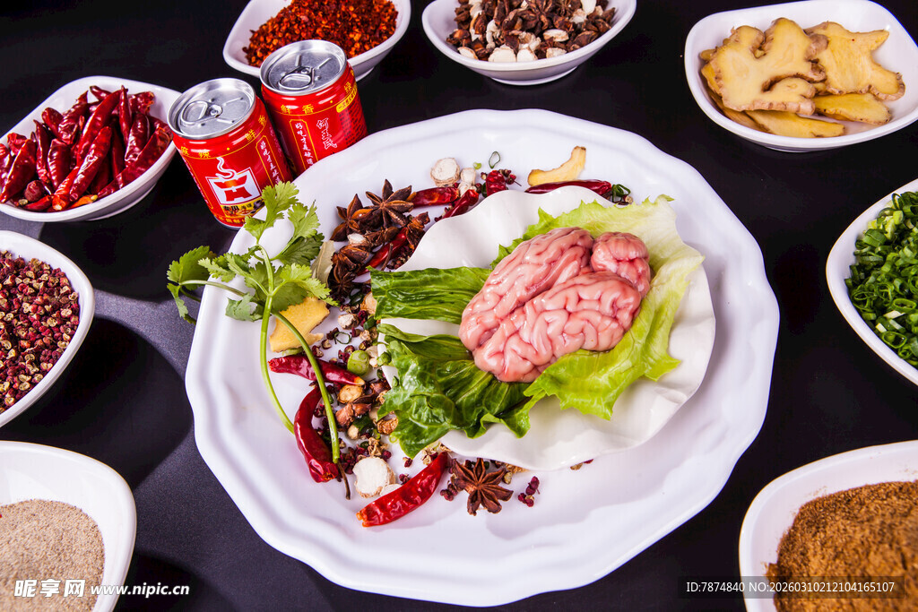 丰盛烤肉食材拼盘