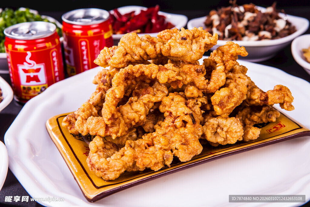 美味香酥炸鸡块诱人呈现