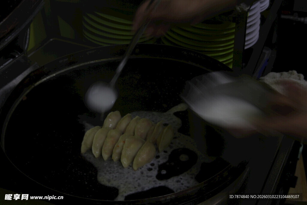 手工制作面食过程