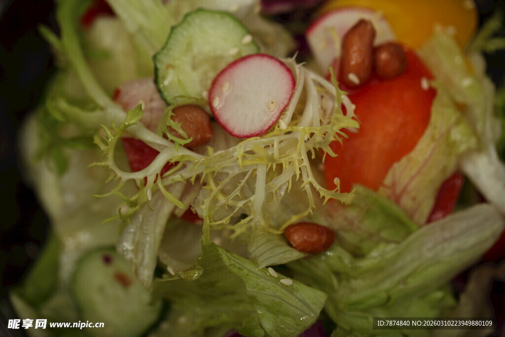 新鲜蔬菜沙拉拼盘