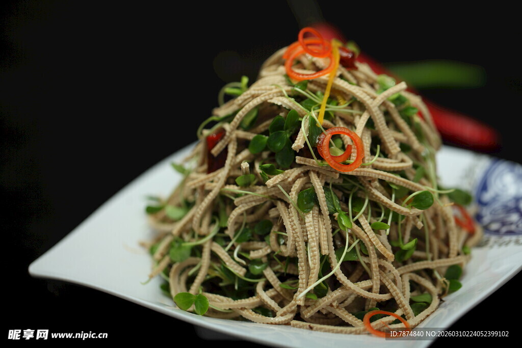 凉拌豆芽豆腐丝
