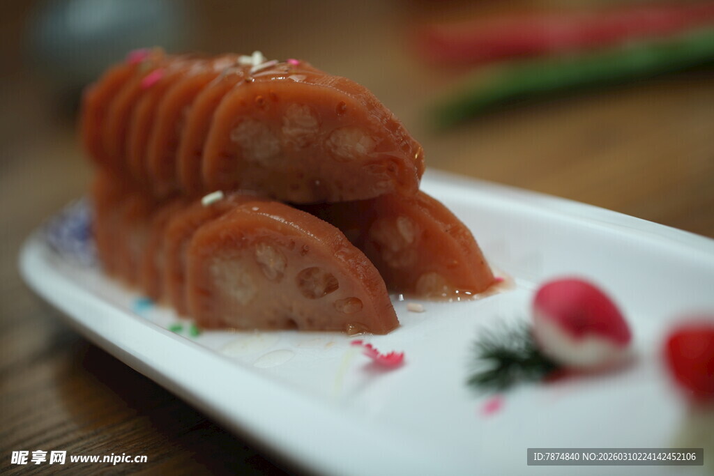 美味切片香肠摆盘展示