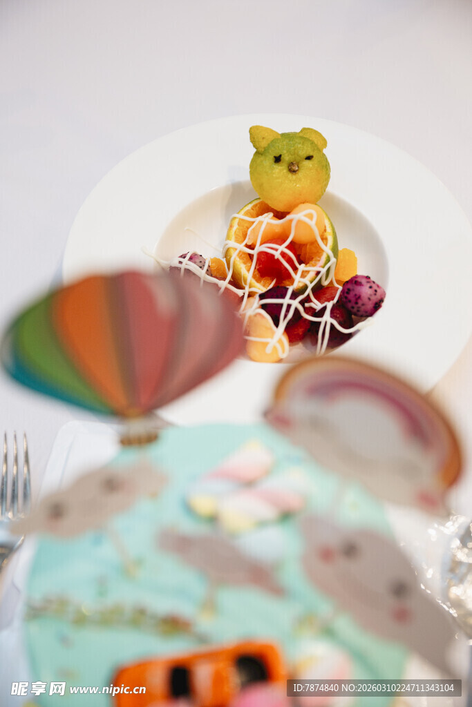 可爱卡通主题精致甜点