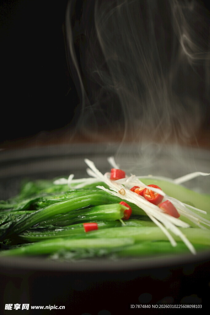 清蒸时蔬 热气腾腾的美味