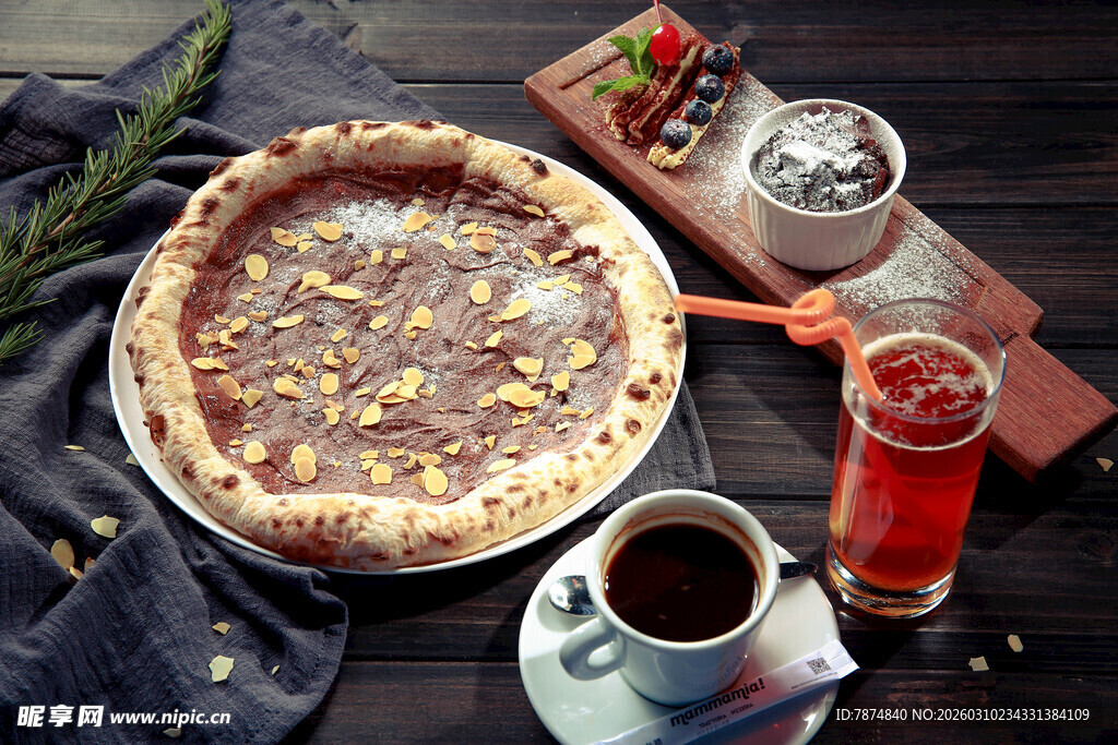 美味餐食搭配饮品