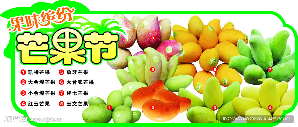 芒果节展示缤纷鲜果