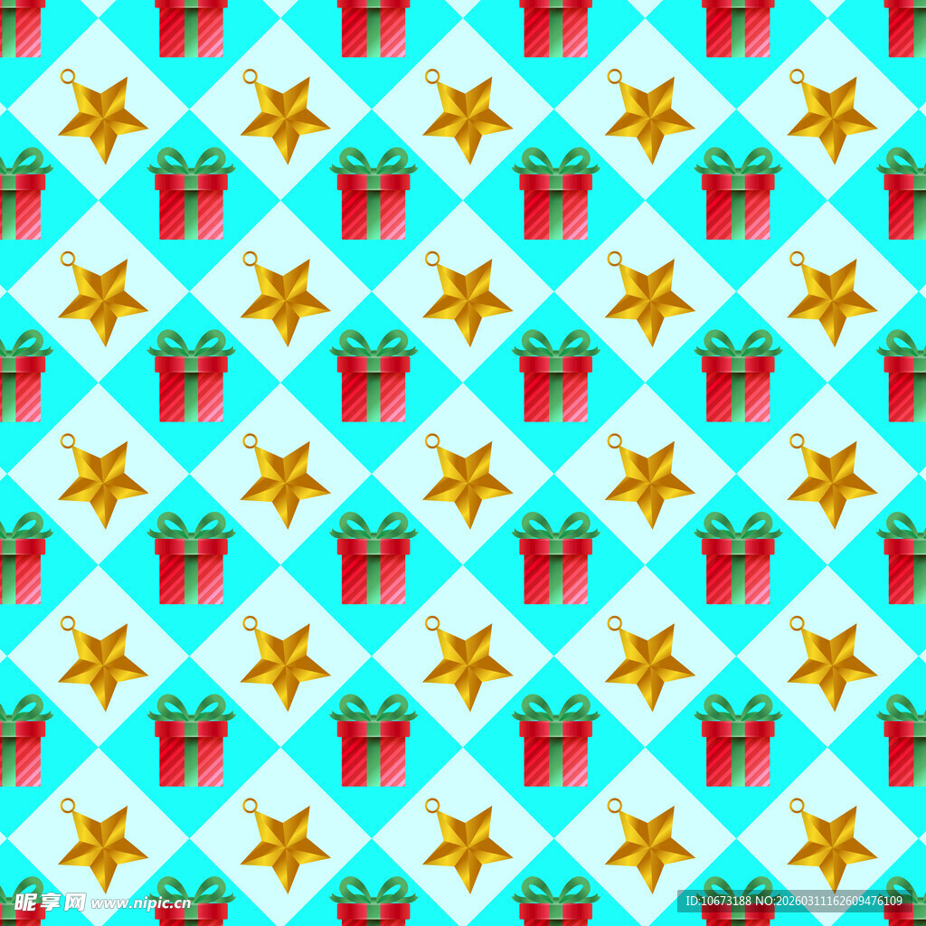 圣诞节图案无缝背景纹理