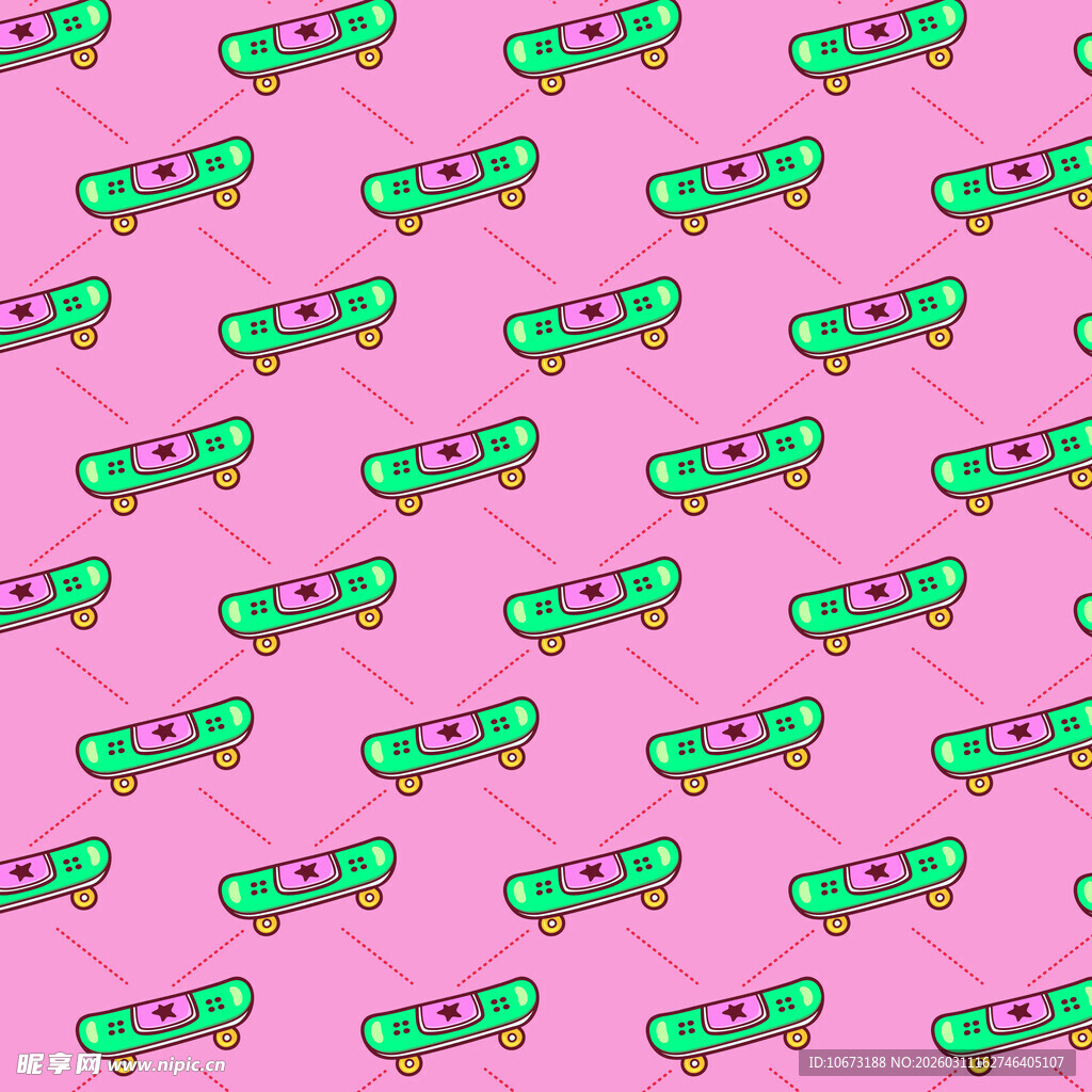 滑板车图案背景