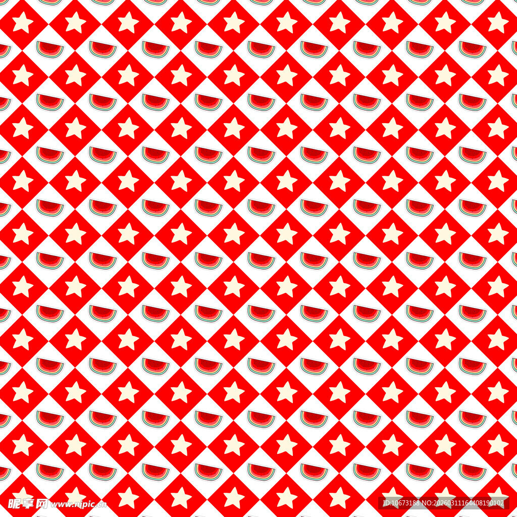 西瓜图案背景