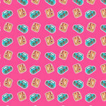 可爱数码元素图案背景