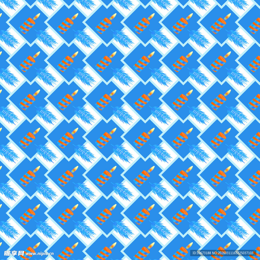 圣诞蜡烛图案背景