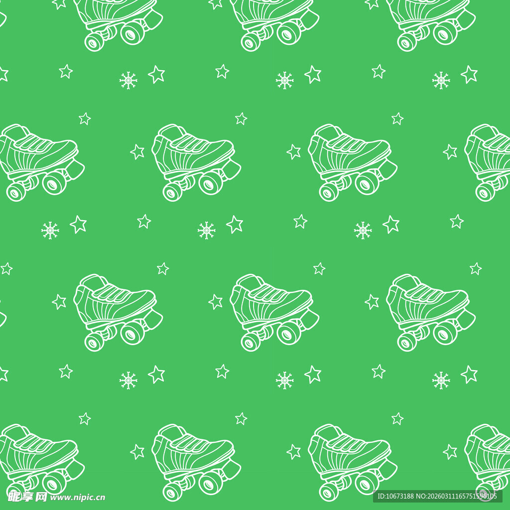 旱冰鞋线稿图案背景