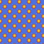 可爱太阳图案背景