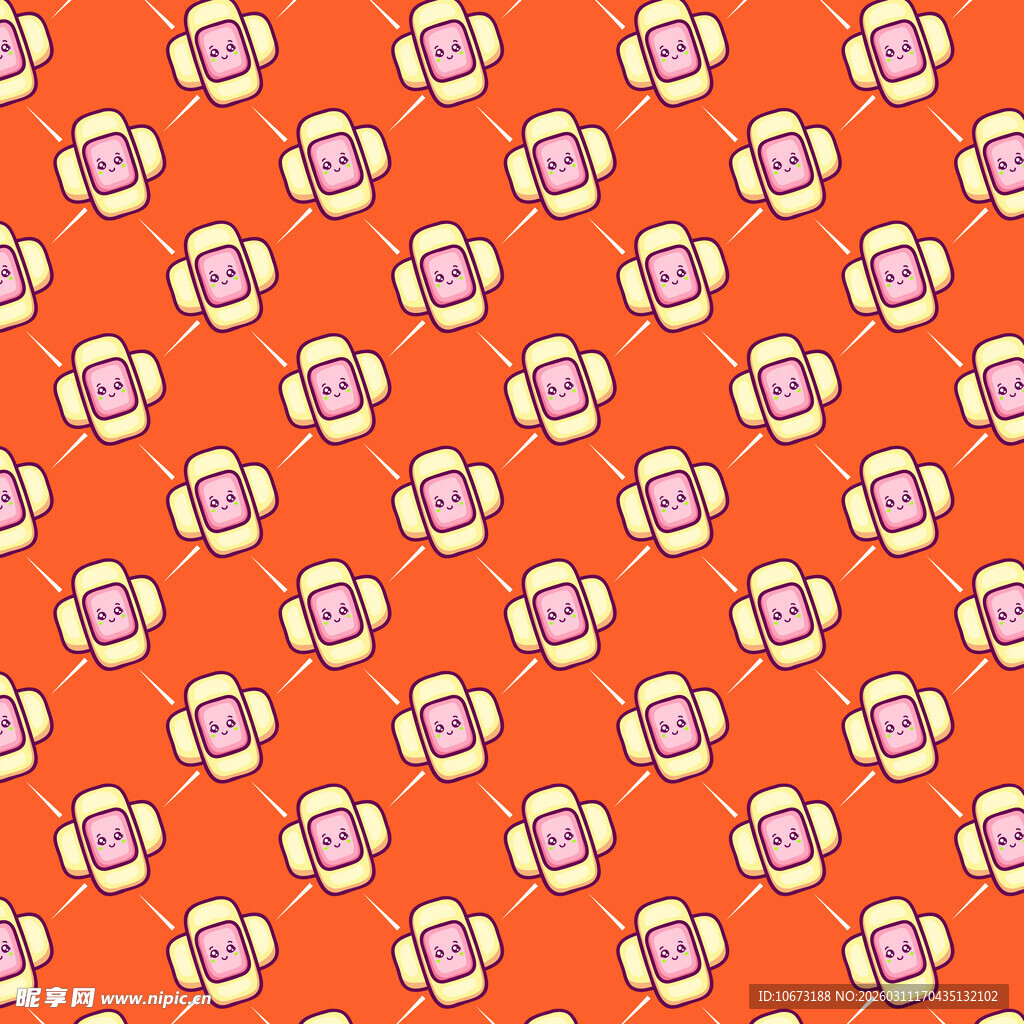 可爱创口贴图案背景