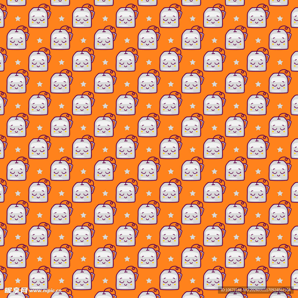可爱图案无缝背景