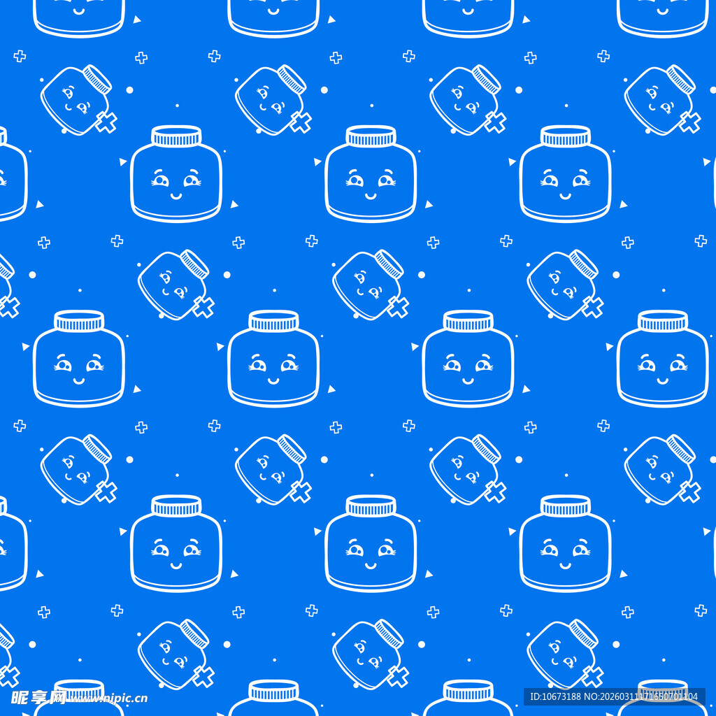 瓶子图案无缝背景