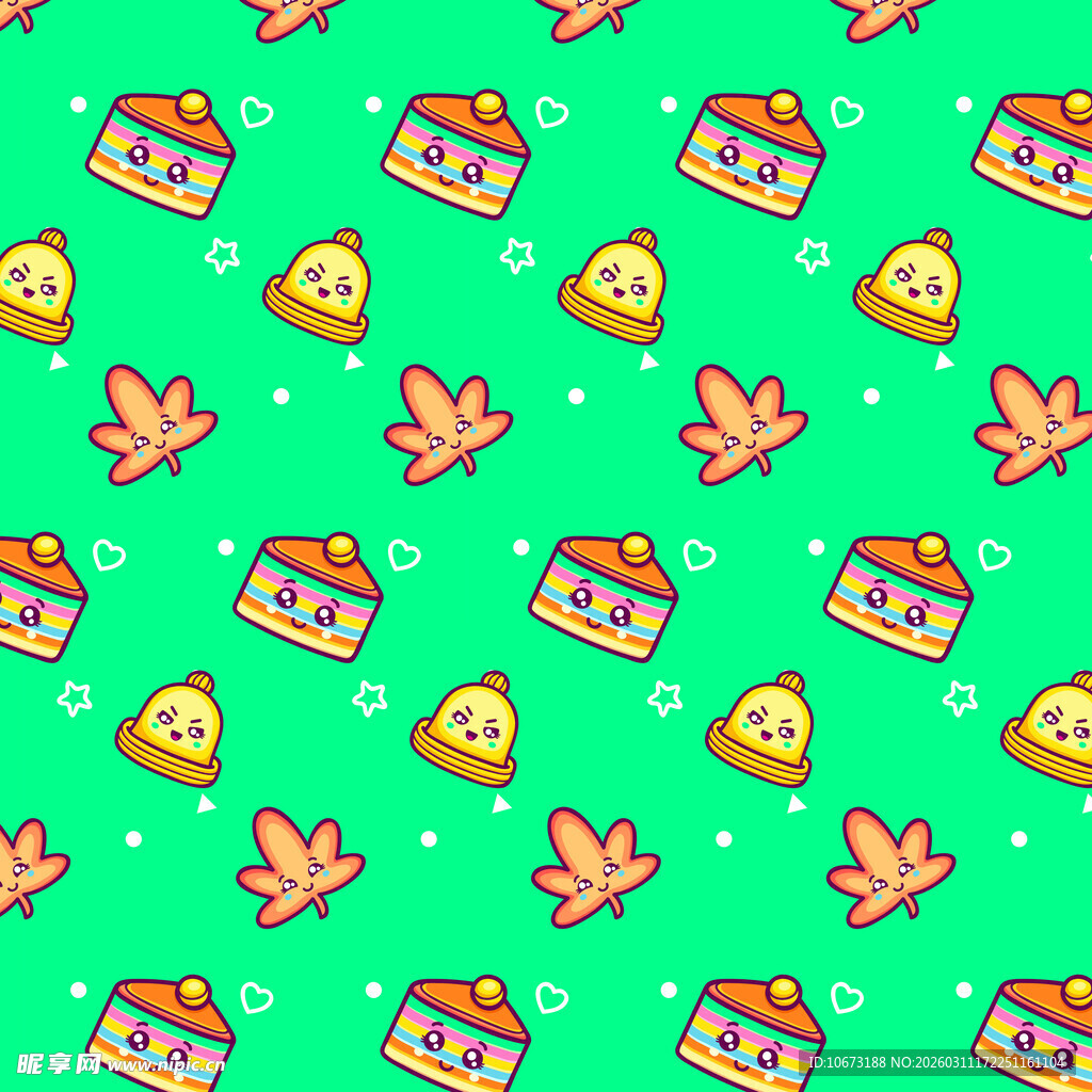 蛋糕图案无缝背景