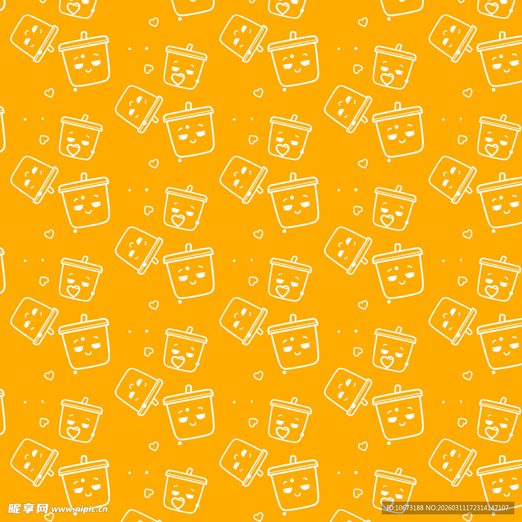 吸管杯图案背景