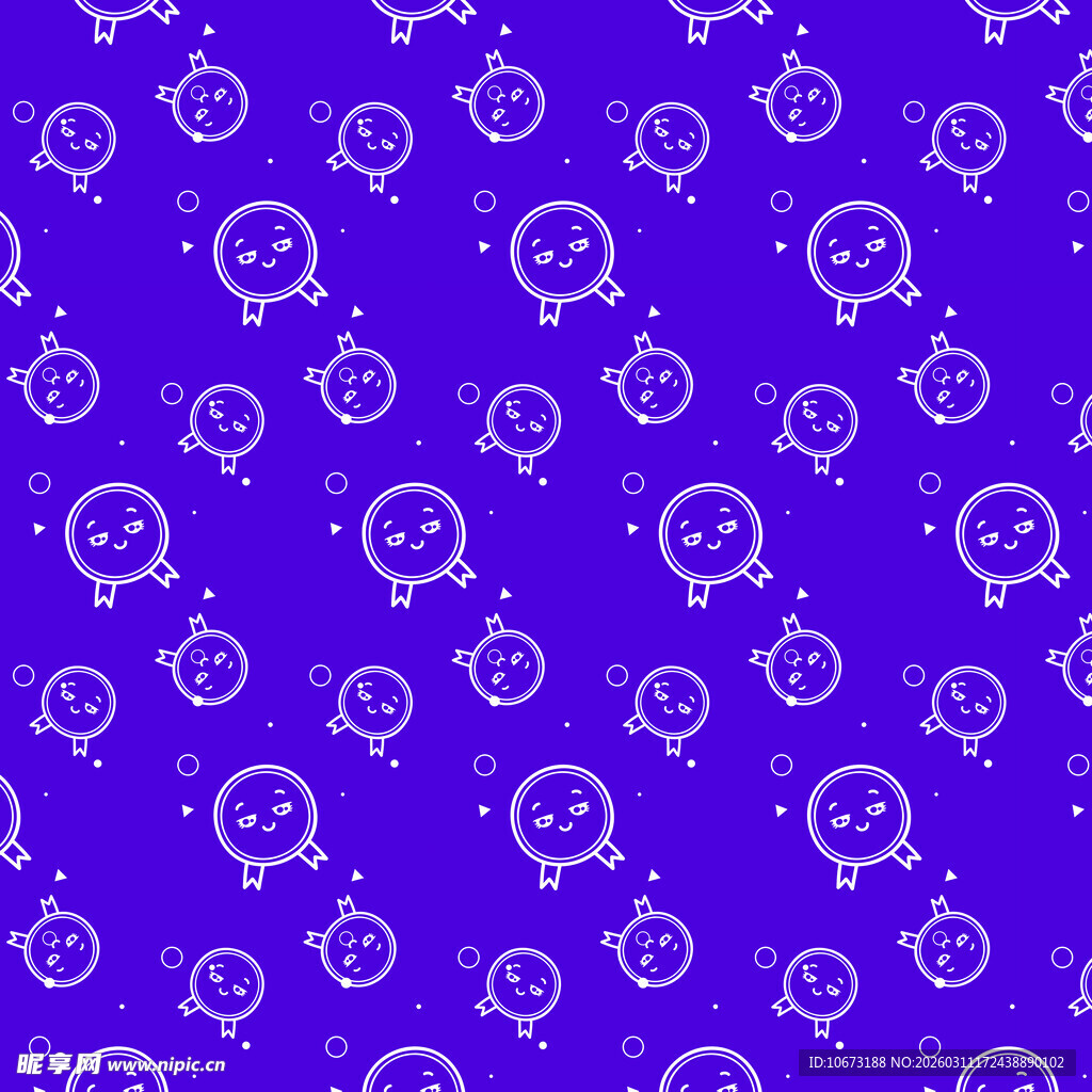 勋章图案无缝背景