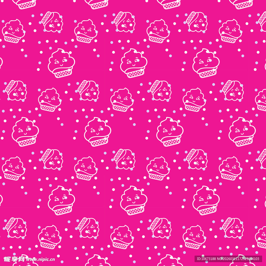 蛋糕图案无缝背景
