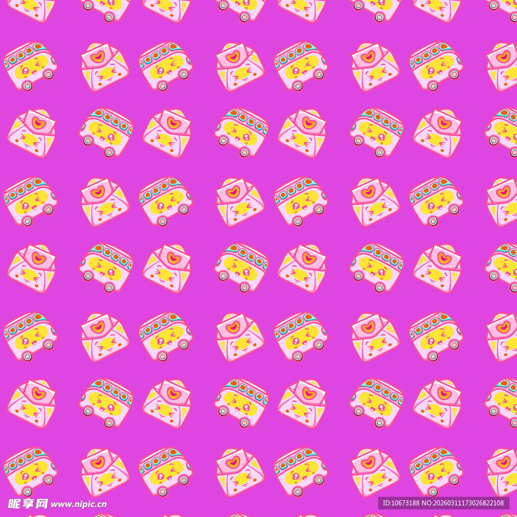 可爱元素图案背景