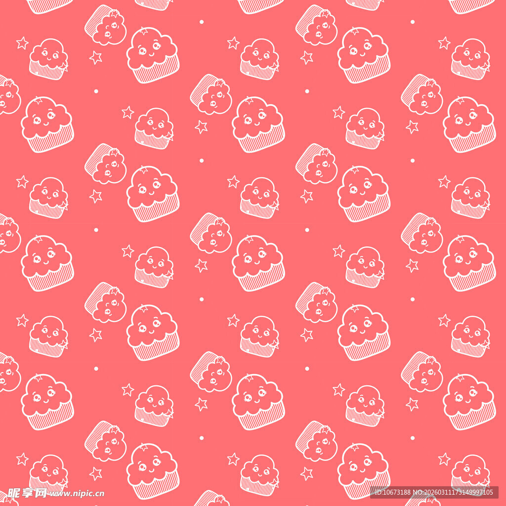 蛋糕图案无缝背景