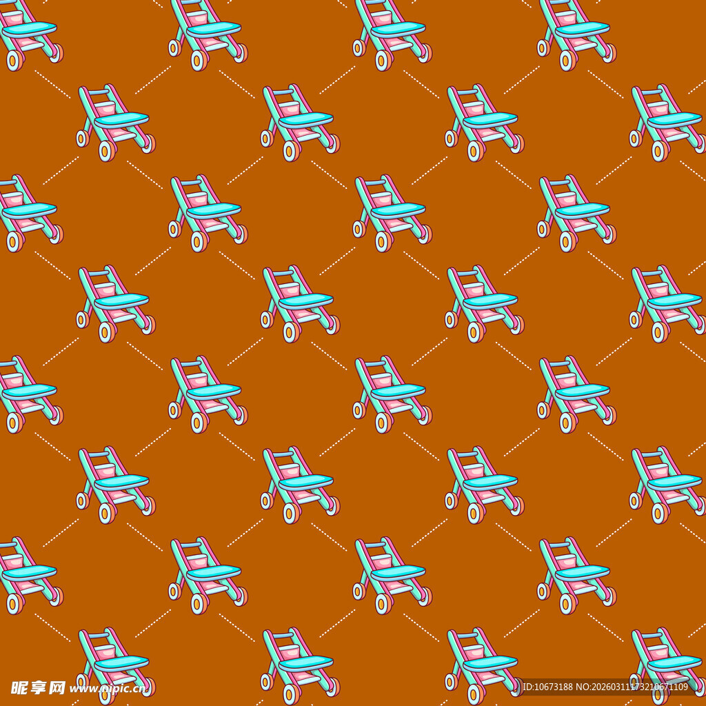 儿童车图案背景