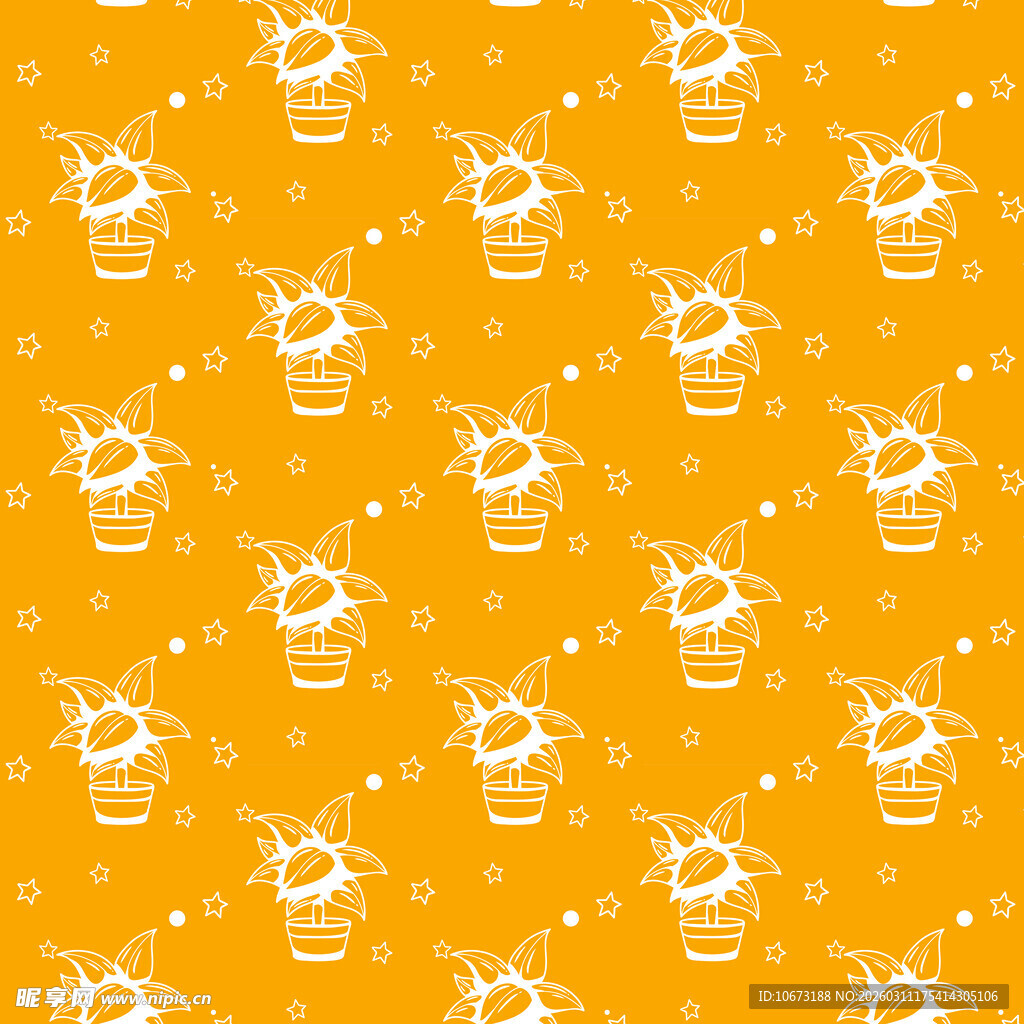 盆栽图案背景