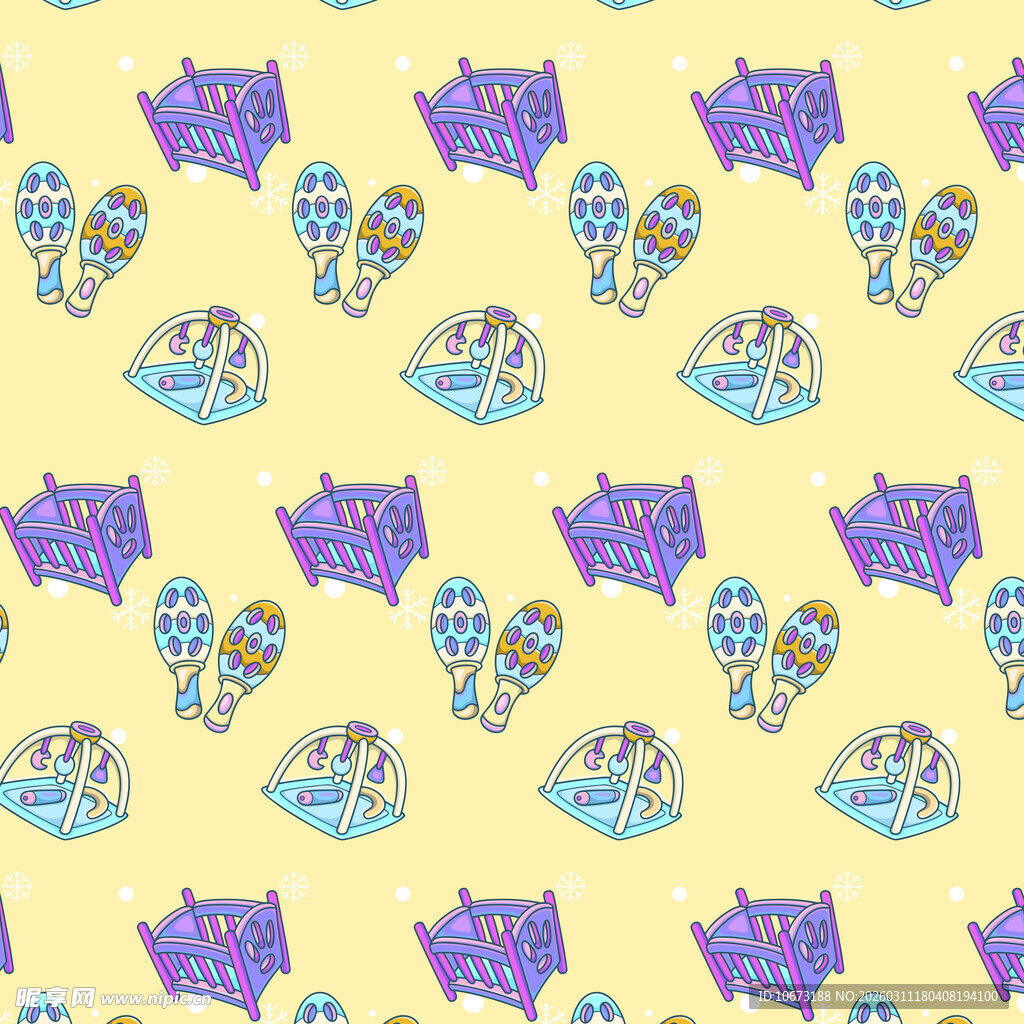 婴儿用品图案背景