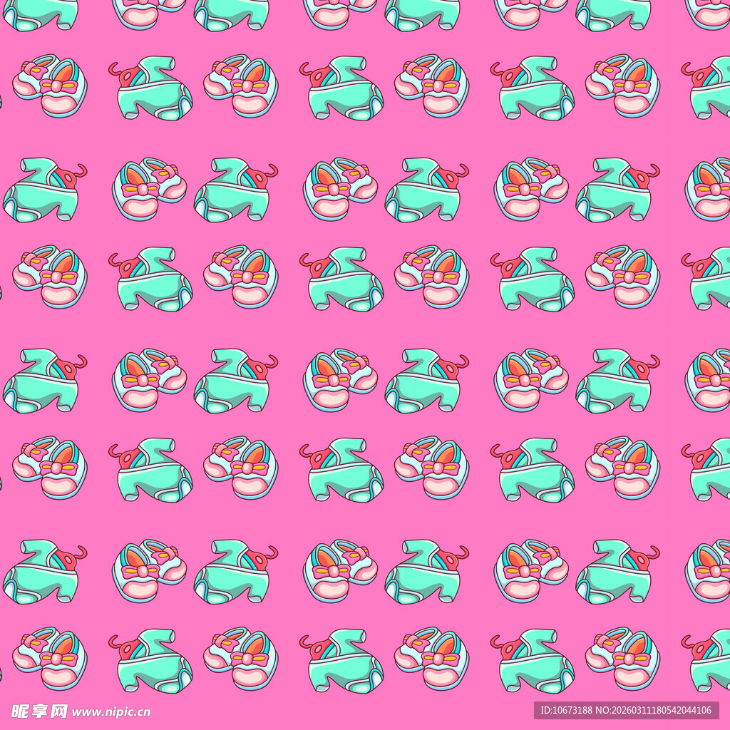 婴儿用品图案背景