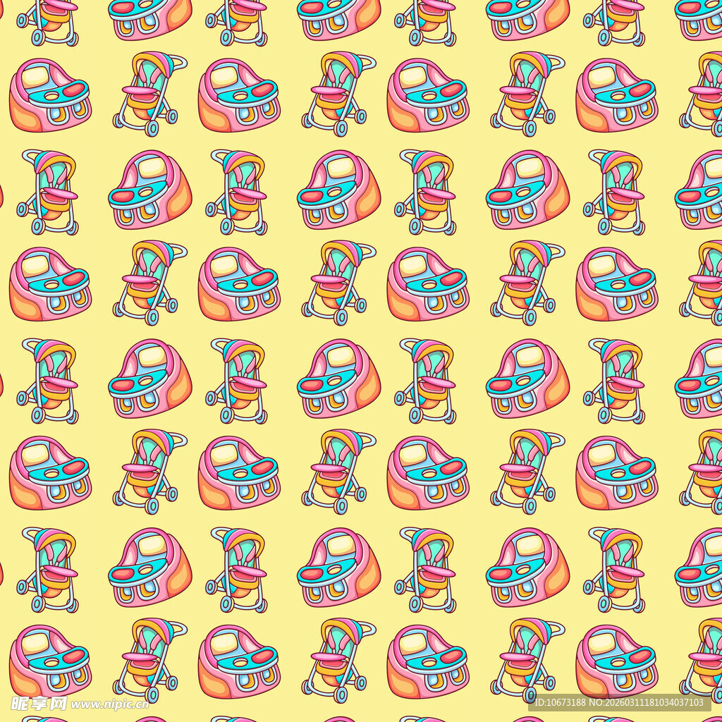 婴儿用品图案背景