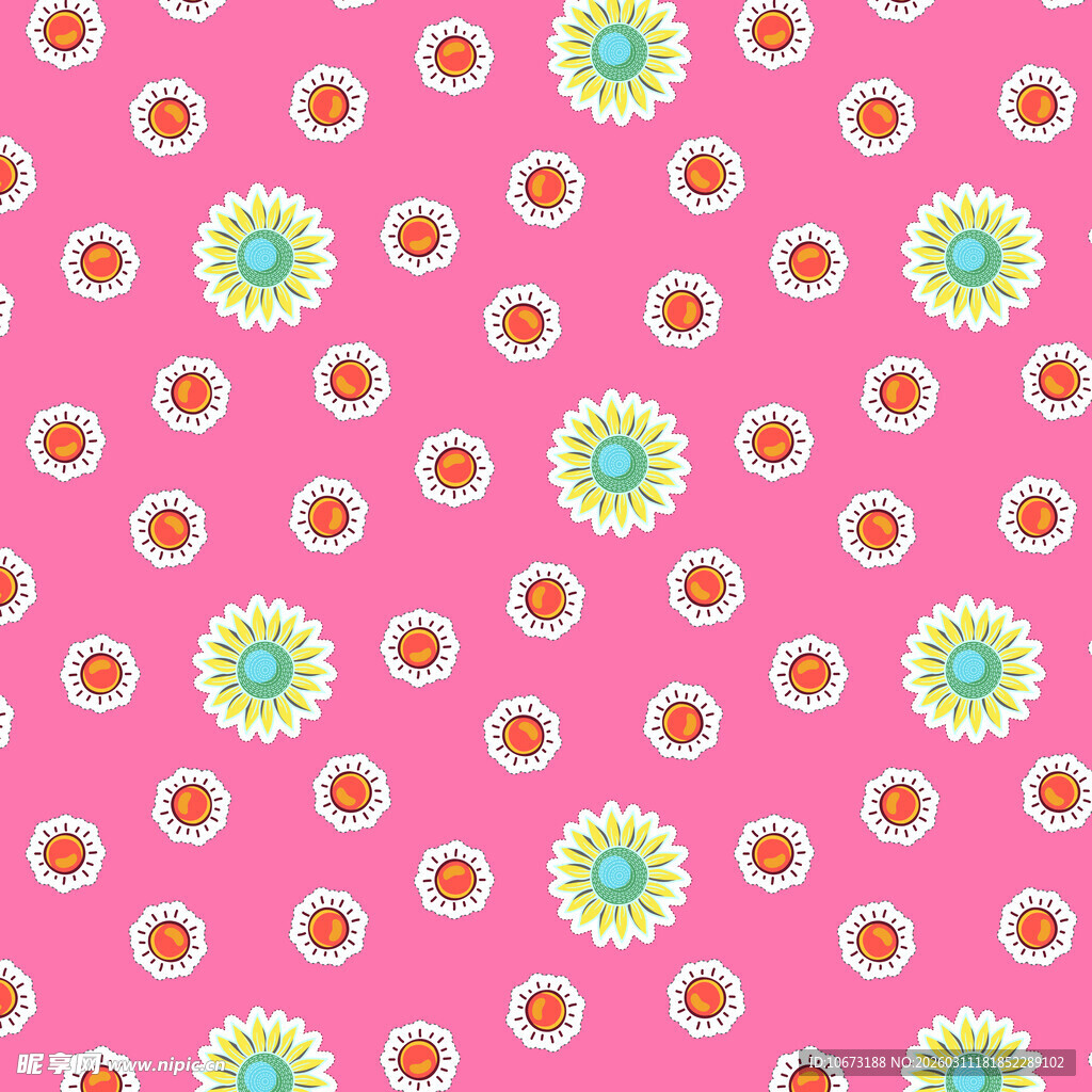 可爱元素图案背景