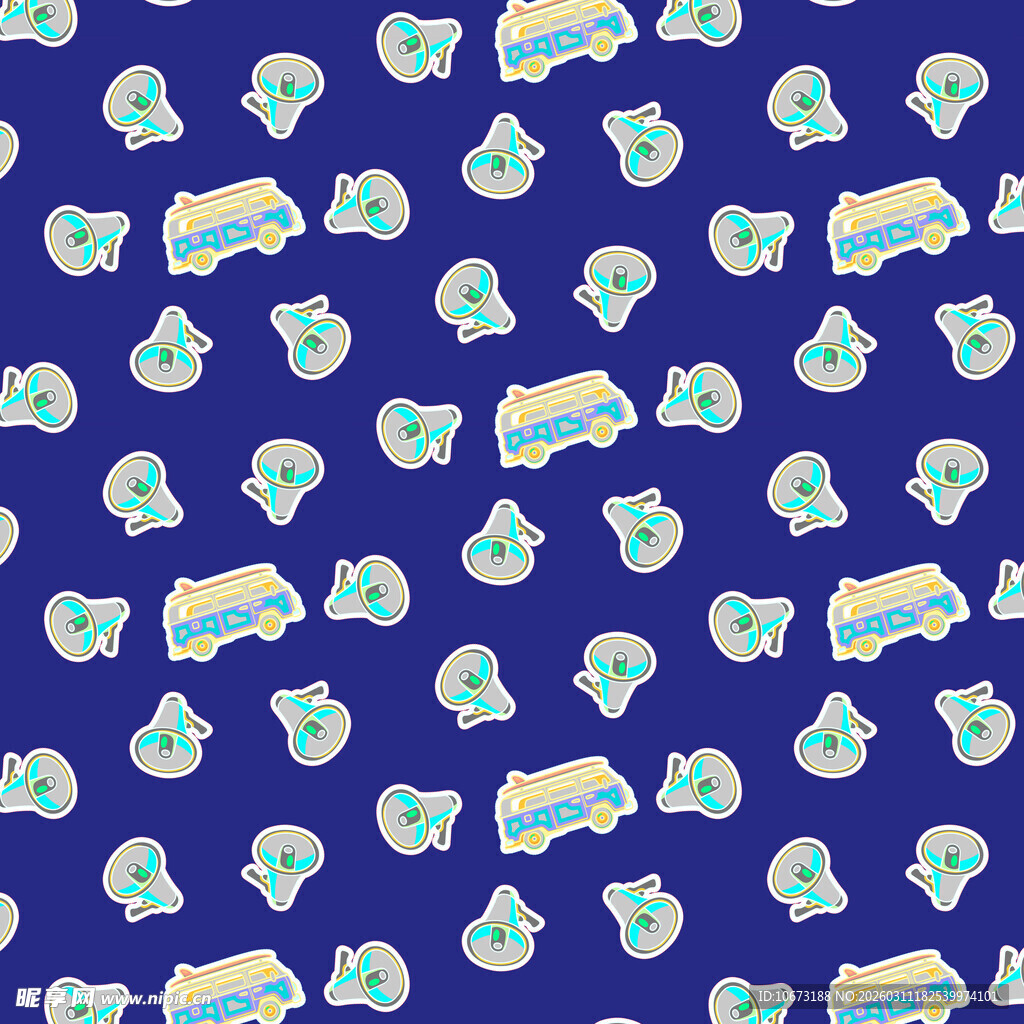 可爱元素图案背景