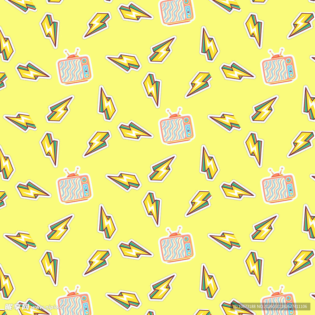 可爱元素图案背景