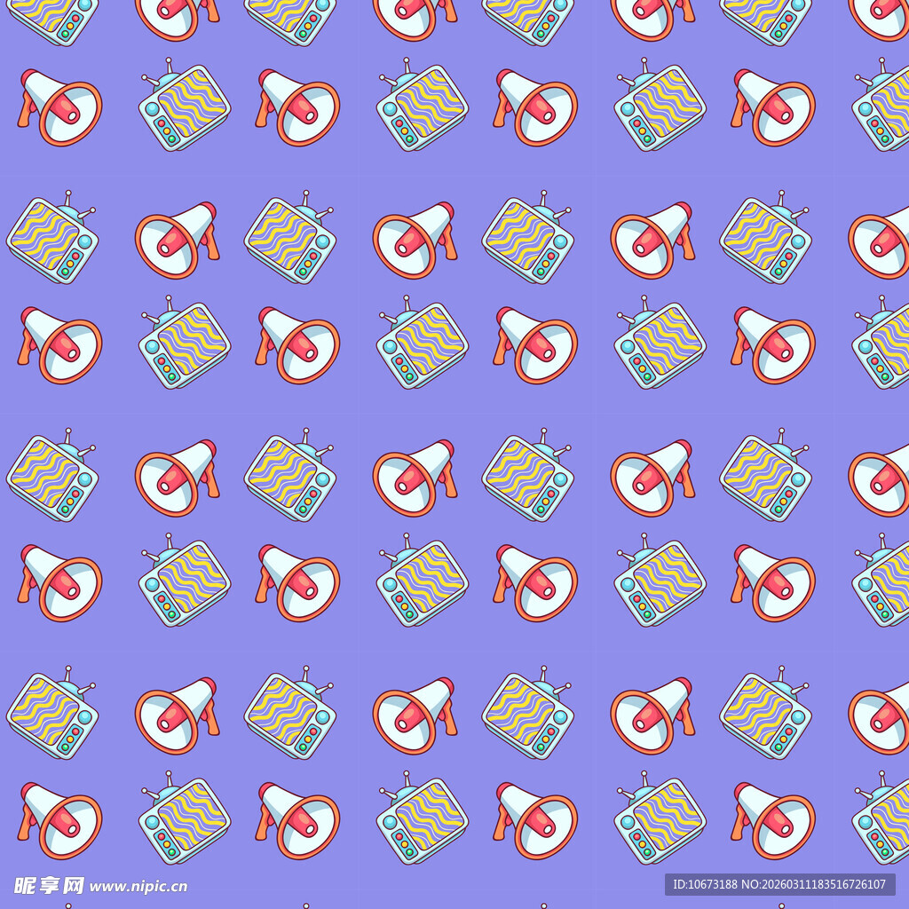 可爱元素图案背景