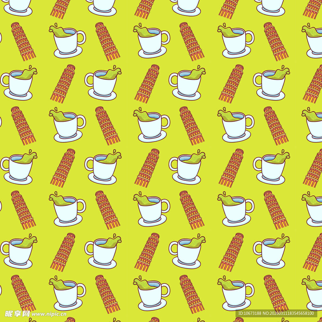 可爱元素图案背景