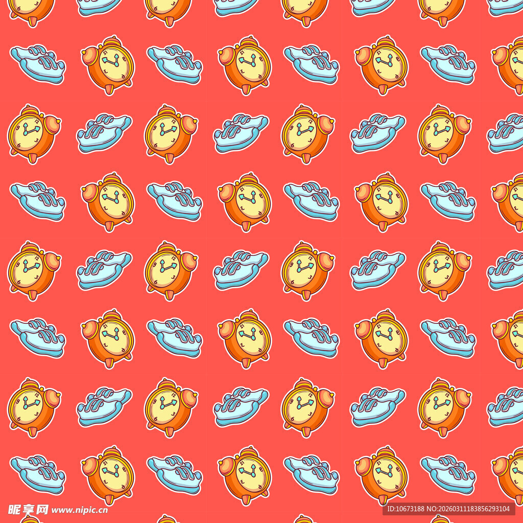 可爱元素图案背景