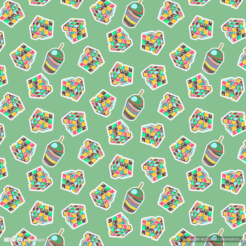 可爱元素图案背景