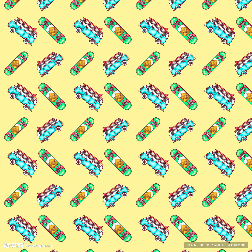 交通工具图案背景