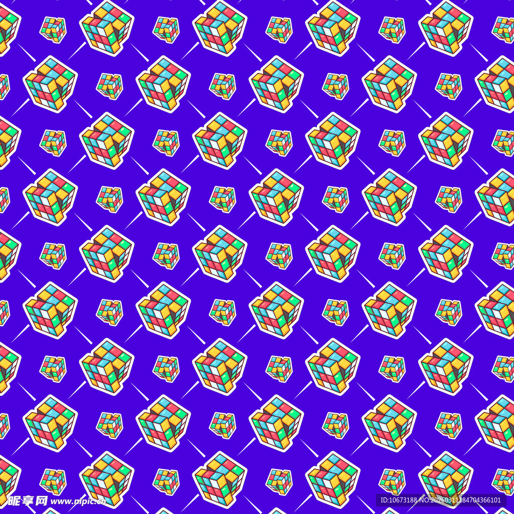 魔方图案背景