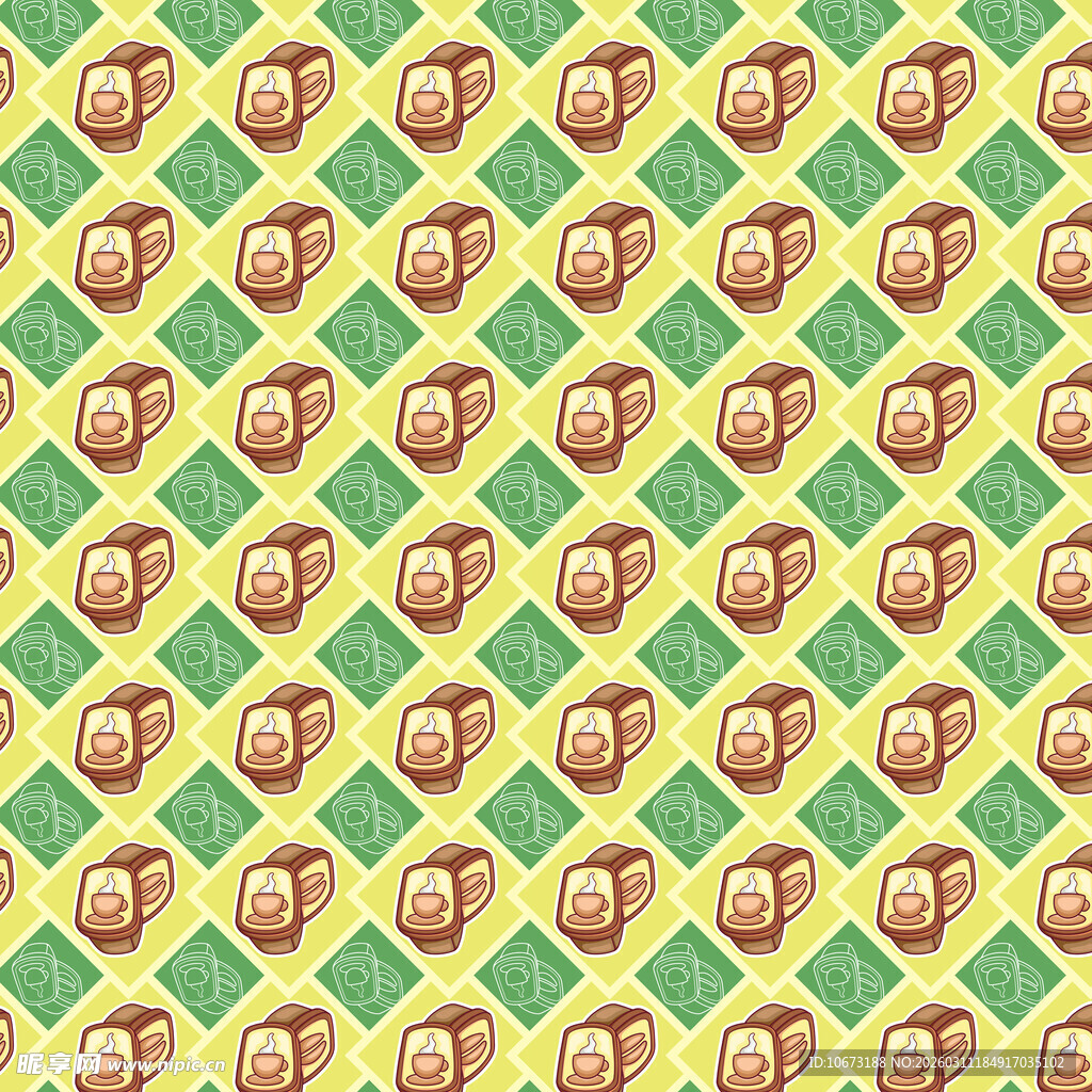 咖啡相关图案背景