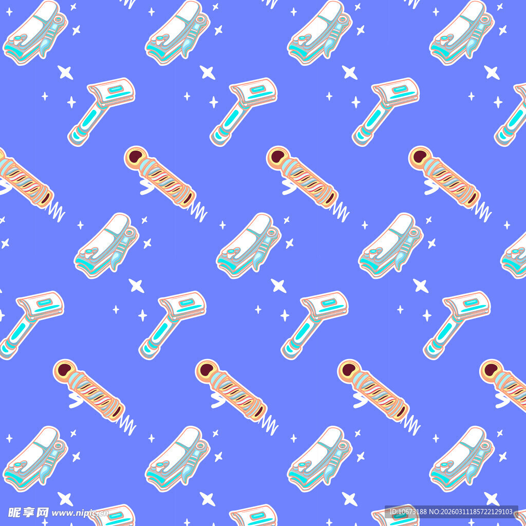 生活用品图案背景